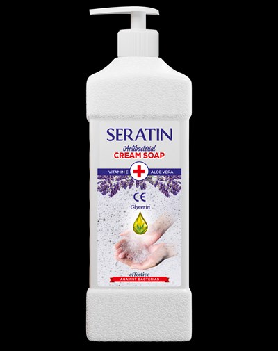 Seratin Antibacterial Soap 1000 mL Front (Seratin 1000ml Soap Front)